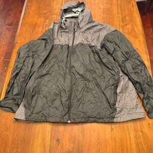 Columbia Black Packable Rain Jacket Men’s Size 3XL